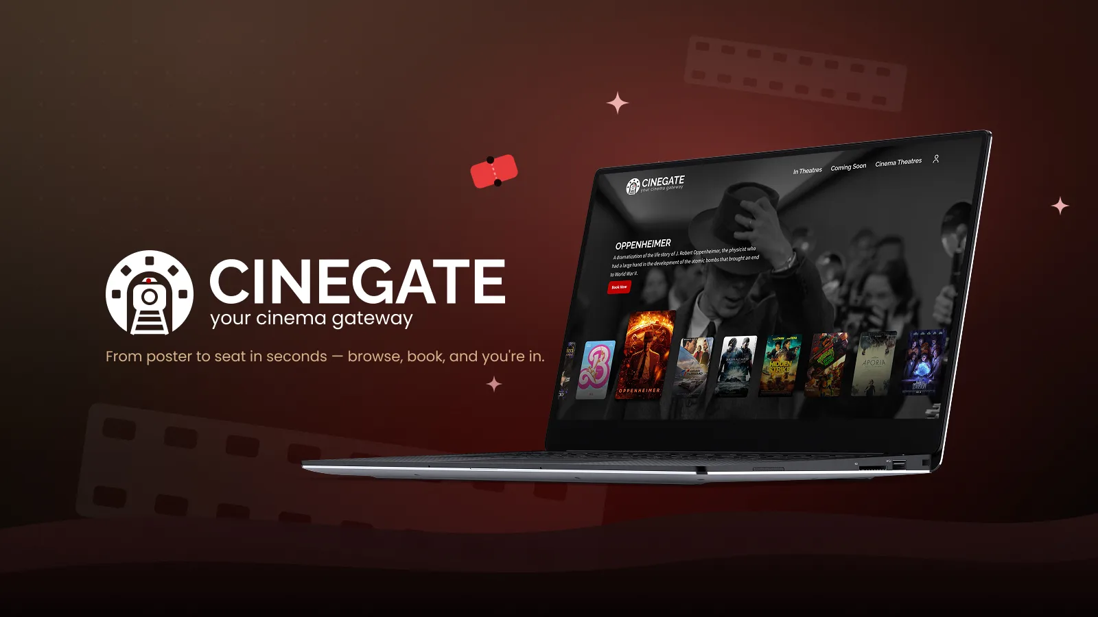 CineGate — Cinema Booking Platform case study cover