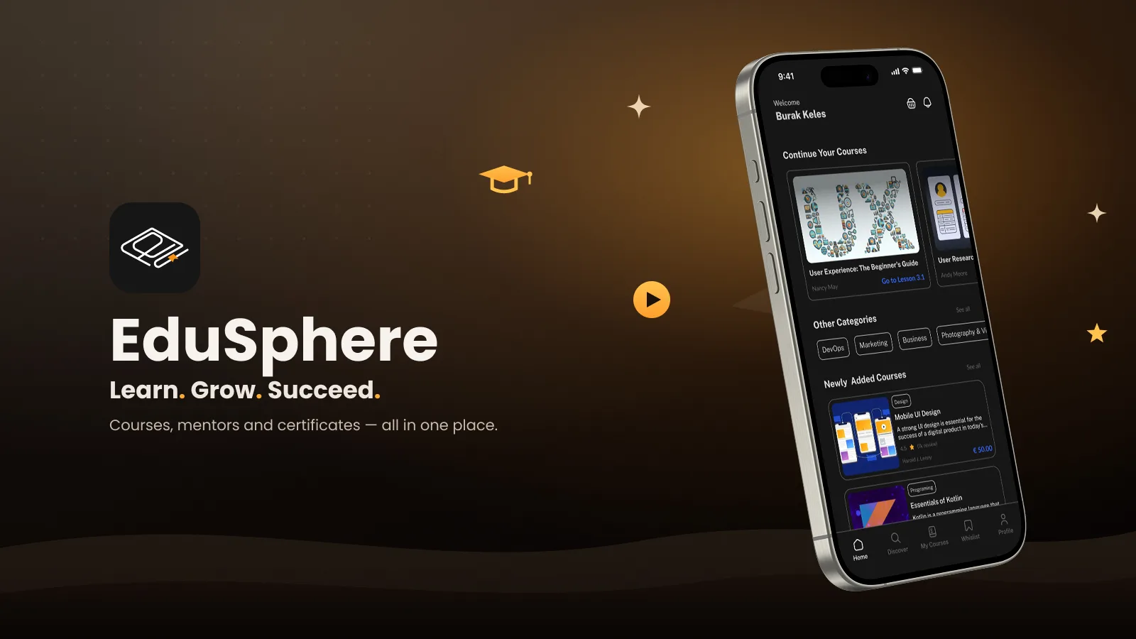 EduSphere — Mobile Learning Platform case study cover