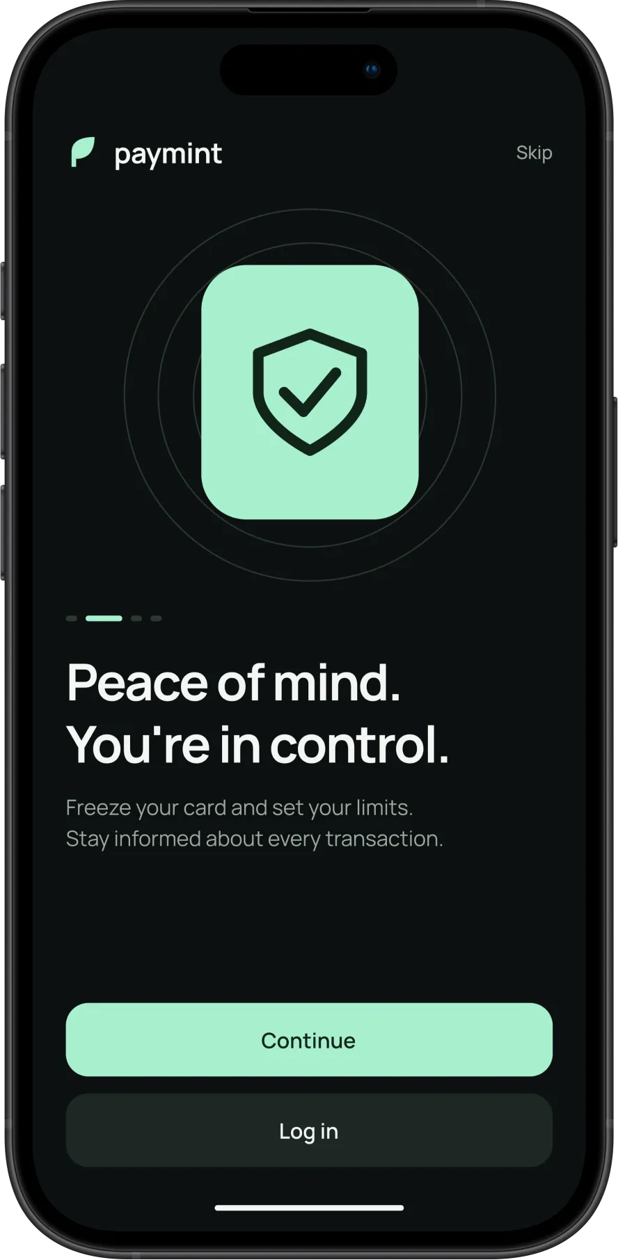Paymint screen