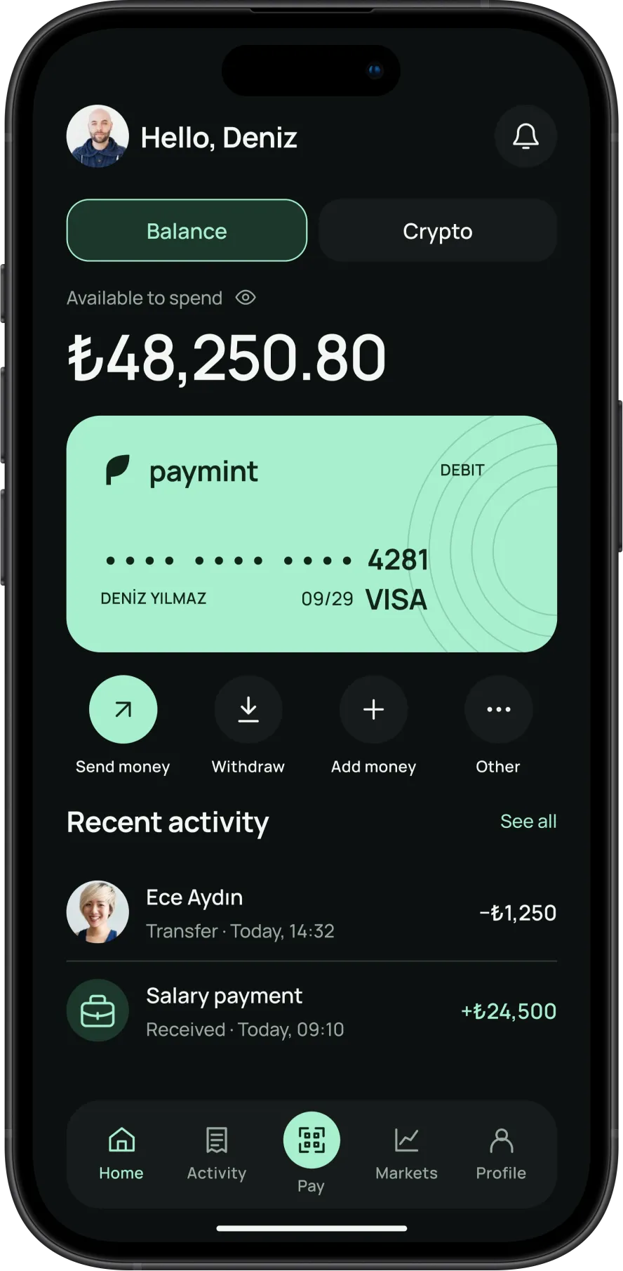 Paymint – Home — Balance