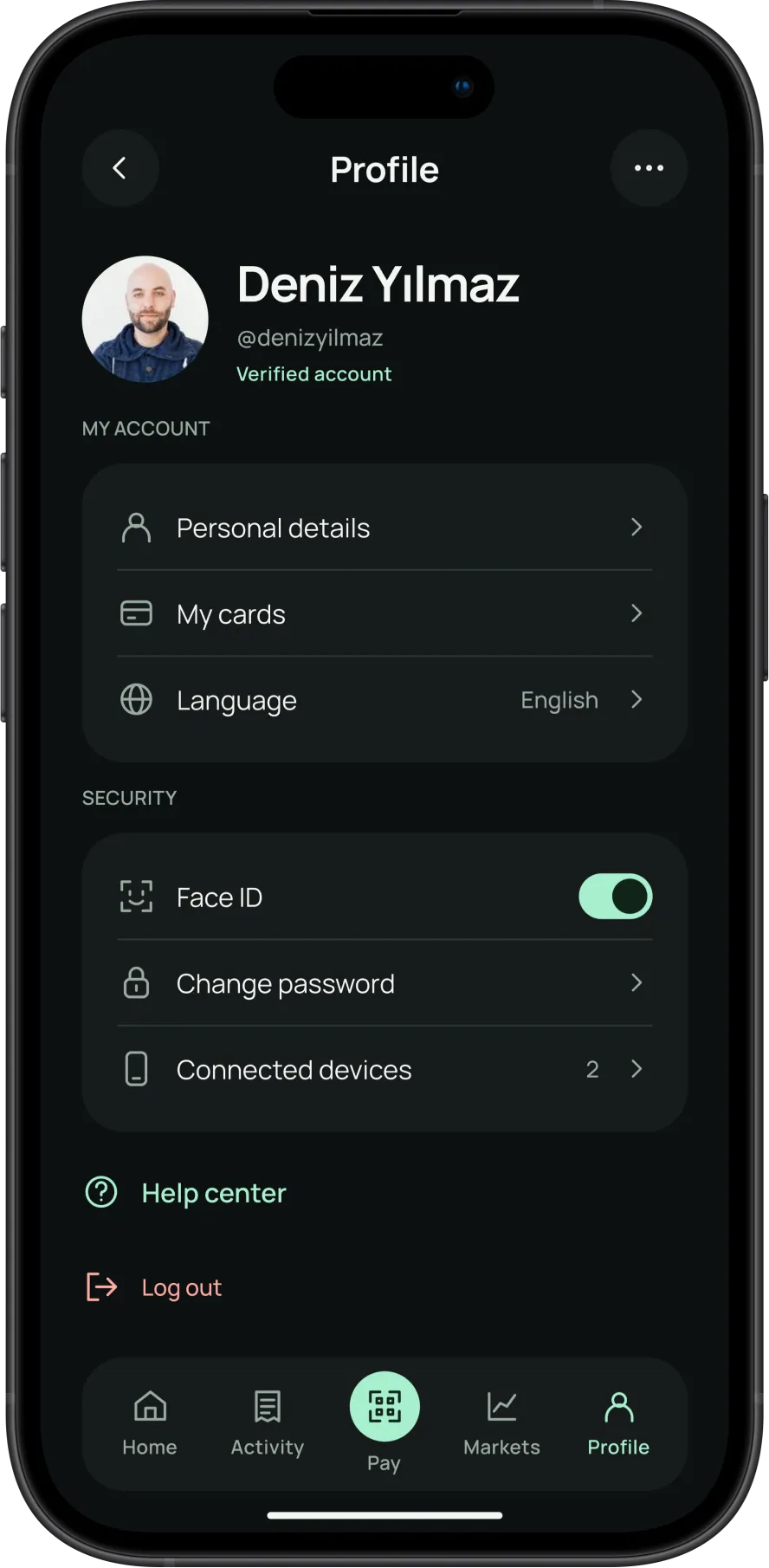 Paymint screen
