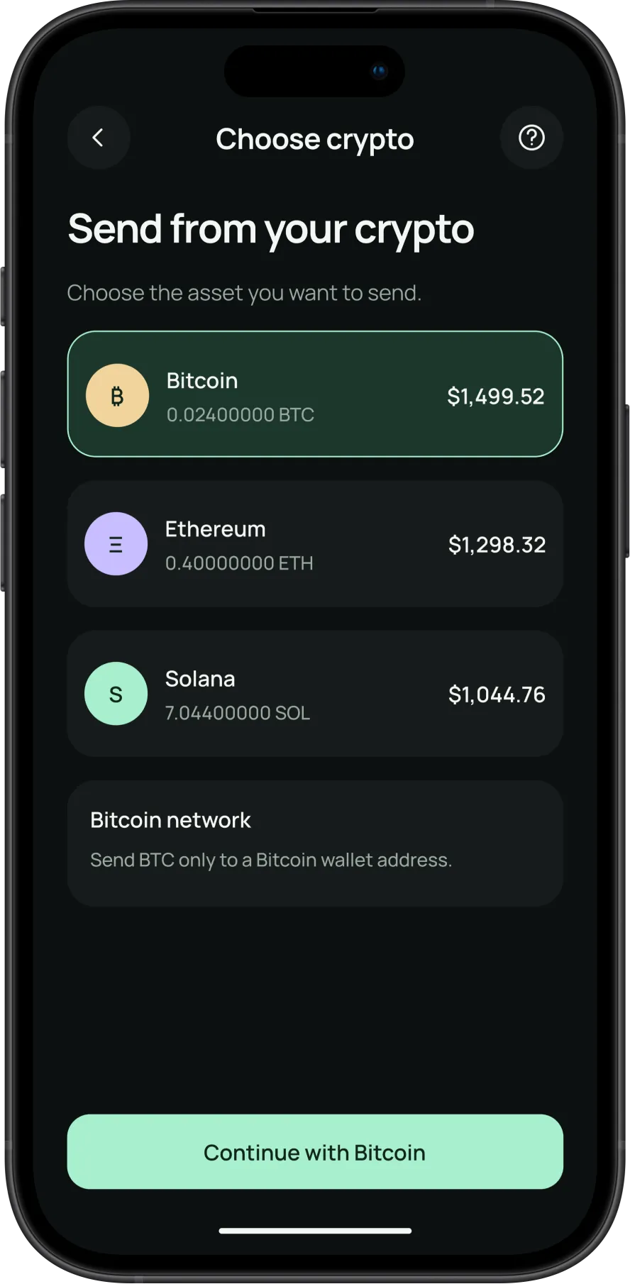 Paymint screen